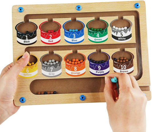 Магнитна дъска с цветове и числа